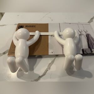 White Wall Hook Set